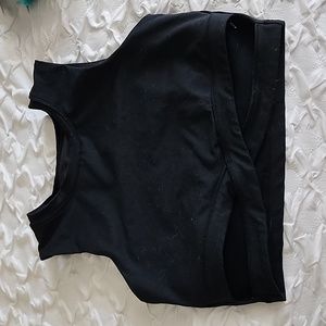 Black workout top